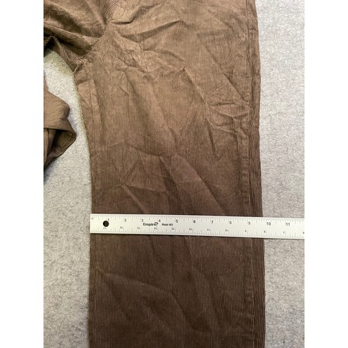 MUJI Men's Brown Corduroy Straight Leg Drawstring Waist Pants Size M - Picture 10 of 11