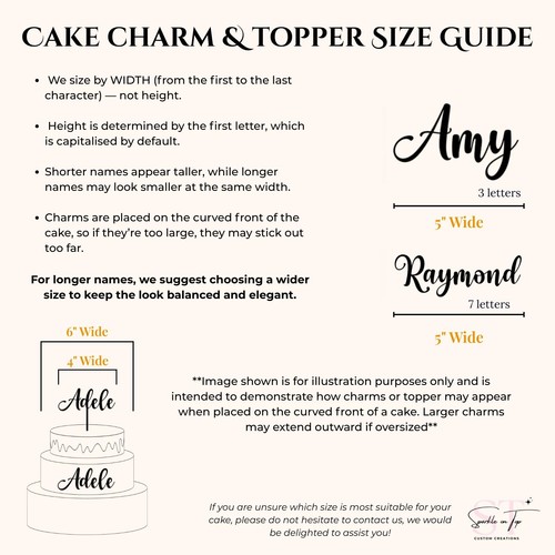 Personalised Happy Birthday Acrylic Cake Topper Charm Party Custom Name & Age - Bild 2 von 23