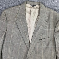 Polo Ralph Lauren University Club Men's 42R Glen Plaid Blazer Union Made in USA