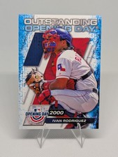 2021 Topps Opening Day Ivan Rodriguez Outstanding Opening Days #OOD1 Rangers MLB
