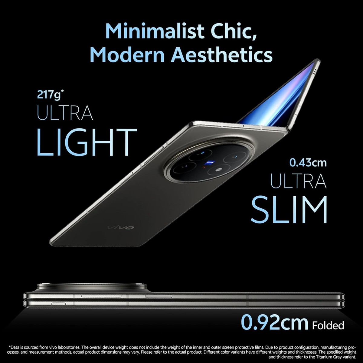 スマートフォン本体 vivo X Fold5 Gray 512GB Global VIVO X Fold5 Titanium Gray 16GB RAM 512GB Storage India