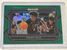 2023 Panini Prizm Draft Picks Kendric Davis GREEN REFRACTOR RC Memphis #36