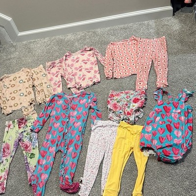 Posh Peanut 2T bundle lot plus bamboo boutique brand PJ set