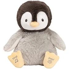 GUND Baby Animated Kissy The Penguin Plush Singing Stuffed Animal Baby Toy
