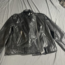 Women s Forever 21 Black Moto Vegan Faux Leather Jacket Size Small 5368