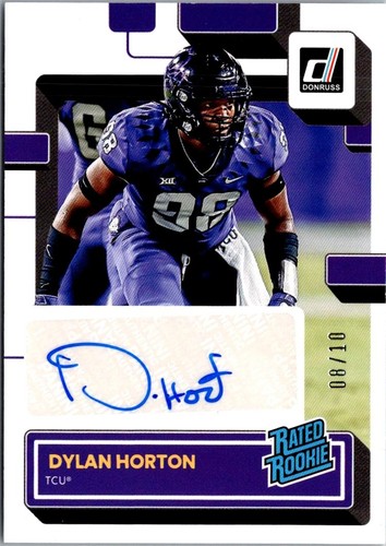 2023 Panini Chronicles Draft Picks DYLAN HORTON Rated Rookie Auto Gold /10 - Picture 1 of 2
