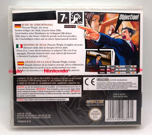 PHOENIX WRIGHT ACE ATTORNEY - NINTENDO DS SIGILLATO - Picture 2 of 3
