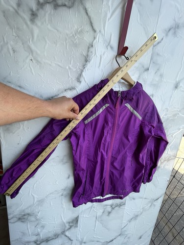 LL Bean Jacket Women Medium Purple Windbreaker Outdoor Hike Hooded Full Zip - Picture 4 of 16