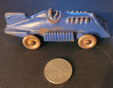 Vintage 1930s Hubley Cast Iron Race Car Racer Antique Toy Original Old Arcade