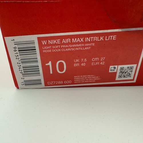 Nike Air Max Interlock Lite Zapatos Mujer 10 Rosa Claro Suave DZ7288 600 - Imagen 2 de 10