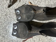 Vintage Western Monkey Face Tapaderos 24 Inch Long Rare