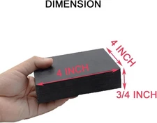 Rubber Bench Block Jeweler's Rubber Bench Block Rubber Stamping Block for Ham...