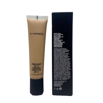#ad MAC STUDIO SCULPT SPF 15 FOUNDATION LIQUID MAKEUP 1.3 OZ 40 ML RARE HTF NIB $98.45
