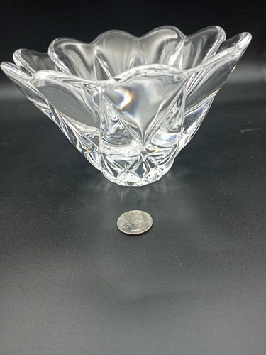 Orrefors Crystal Bowl Scandinavian Modern 6" X 4" 2 Pds 11 Oz - Picture 9 of 9