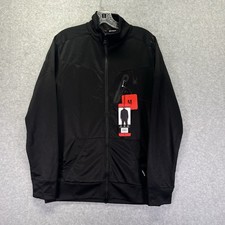 Spyder Active Jacket Mens M Black Full Zip Moisture Wicking Lightweight