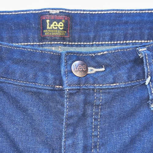 Lee Damen Dark Wash Denim Bermuda Shorts, Größe 14, Mid-Rise - Bild 2 von 5