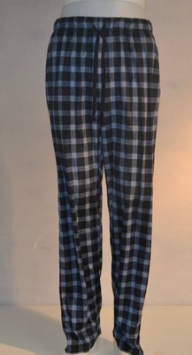 Nautica Men’s Plaid Fleece Lounge//PJ Pants-CARBON HEATHER #1-M-NWT