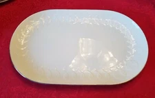 ROSENTHAL LOTUS   PLATTER  White - One 17 In. long Gold Band 901