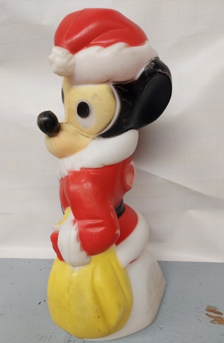 Sacco regalo vintage Disney 18" TOPOLINO Babbo Natale's Best Christmas Blow Mold - Foto 3 di 7