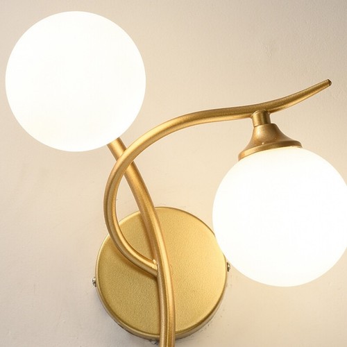 Modern Wall Lamp Bedroom Wall Sconce Glass Wall Lights Shop Lobby Wall Lighting - Picture 5 of 7