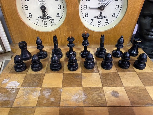 Old Set Wooden Chess USSR 1956 25x25 cm - Picture 10 of 16