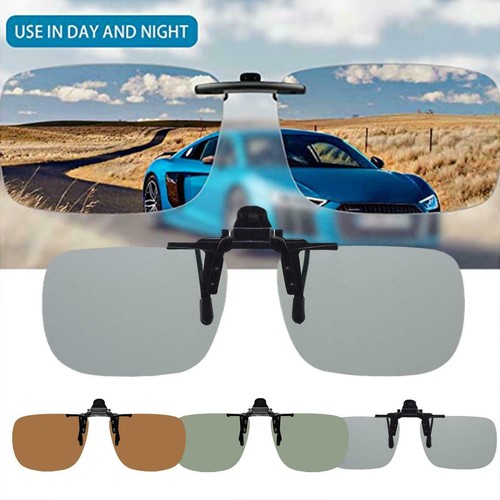 Gafas de sol polarizadas con clip antideslumbrante tintadas protecciones abatibles gafas UV Y5N6 - Imagen 5 de 13