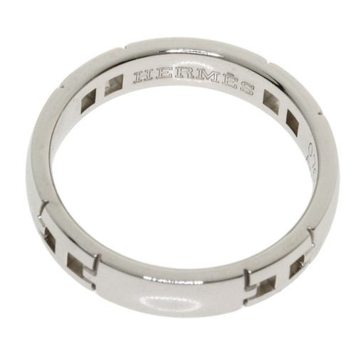 HERMES Ring Hercules Ring # 46 K18 White Gold | eBay