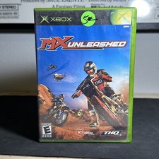 MX Unleashed (Microsoft Xbox, 2004) Game - Tested Complete W/ Manual CIB!