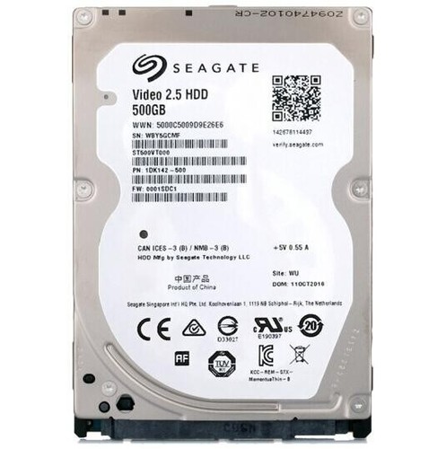 Seagate  500GB ST500VT000 5400RPM 16MB SATA 2.5" Laptop HDD Hard Drive - Afbeelding 1 van 3