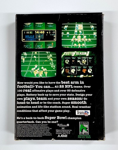 Troy Aikman - Atari Jaguar 64 Bit - 1994 - Williams Games - CIB - Picture 6 of 9