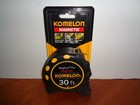 Komelon 7130 Monster MagGrip Pro Black Steel SAE Magnetic Tip Tape Measure 30 ft