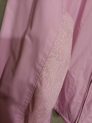 Women's Zeroxposur Pink Jacket S Floral 100% Polyester with PVC Coating EUC - Picture 2 of 10
