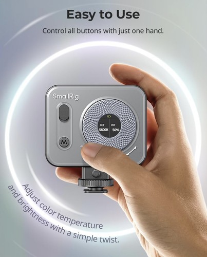 SmallRig Vibe P96 Pro Mini Led Video Light (black) NEW - Picture 2 of 9