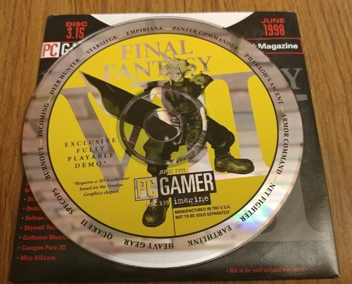 PC Gamer Demo Disc 3.15 - June 1998 - Final Fantasy VII - Quake II - Star Siege - Picture 2 of 3