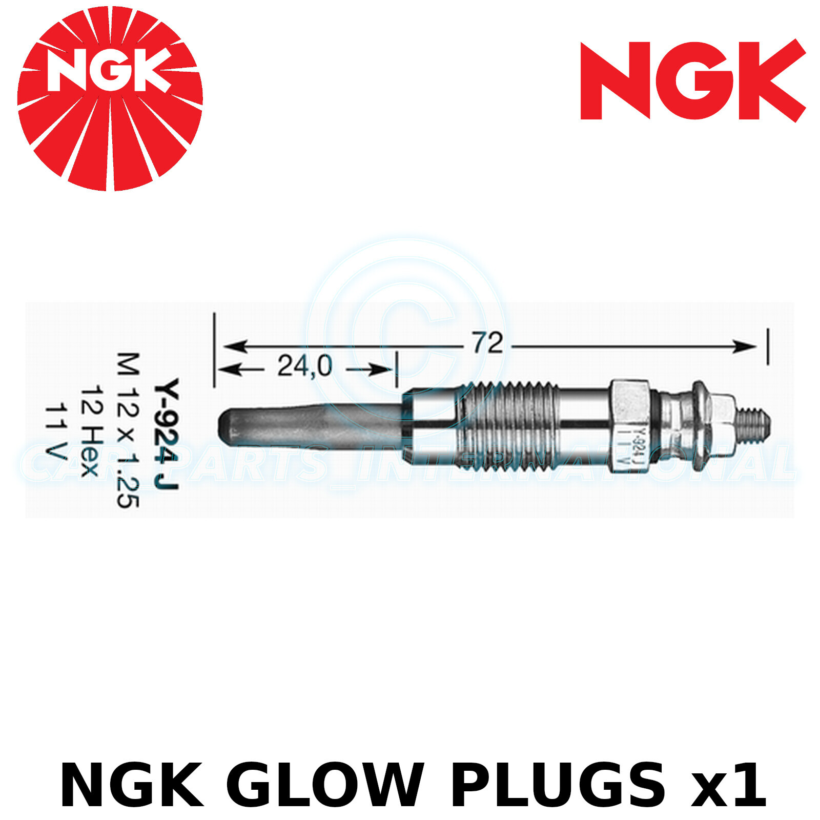 NGK Glow Plug - For Peugeot Boxer 230L Box 1.9 TD 1999-02