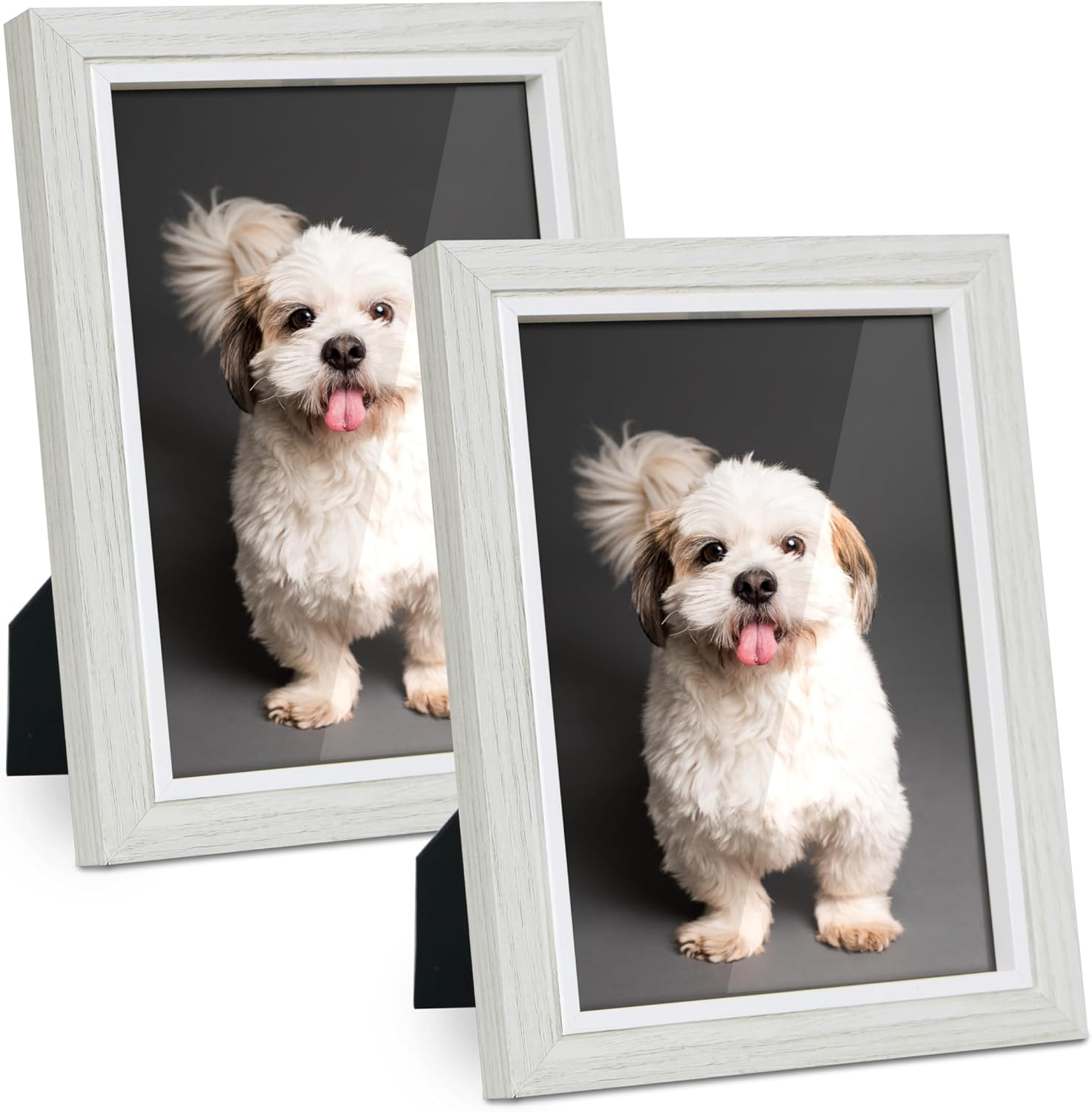 White Picture Frame 5X7 Photo Frame for Wall & Tabletop,Set of 2,Gift for Mother