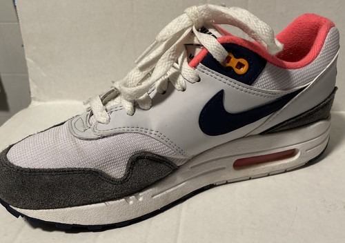 Zapatos deportivos para mujer Nike 319986-116 talla 8,5 blanco azul marino rosa ribete - Imagen 5 de 11