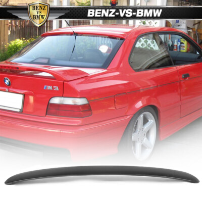 92-98 BMW E36 3 Series Roof Spoiler Painted Matte Black ABS