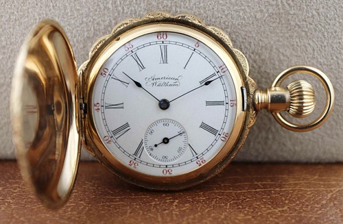 Vintage Waltham 14k Yellow Gold Grade X 15 Jewels 6s Full Hunter Pocket Watch - Picture 3 of 12