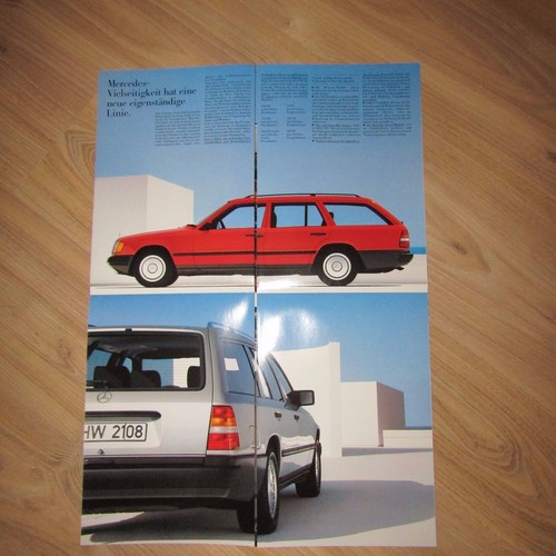 MERCEDES W124 200TD 250TD 300TD 200T 230TE 300TE folleto alemán patrimonial 1985 - Imagen 2 de 3