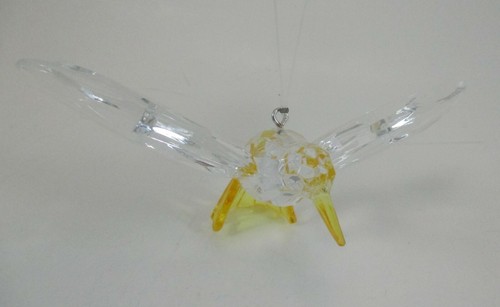 EE5 Yellow Hummingbird CRYSTAL EXPRESSIONS Acrylic Ornament Suncatcher Ganz - Picture 5 of 6