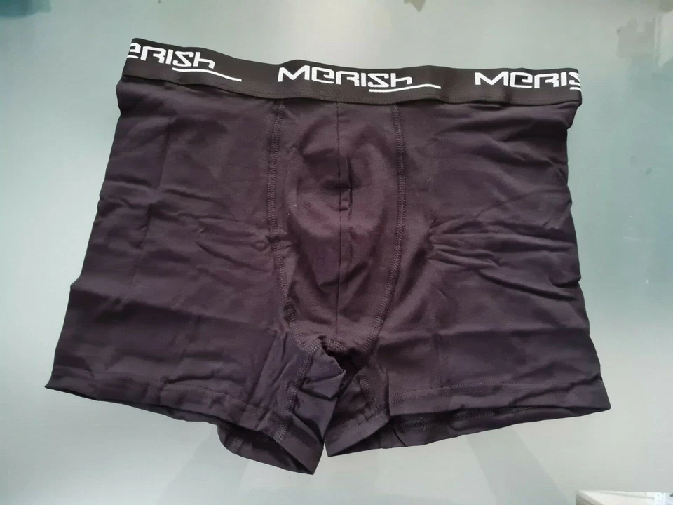 Merish Boxershorts 12-er Box schwarz Unterhose Herren Männer Retro-Shorts Gr S - Bild 4 von 4
