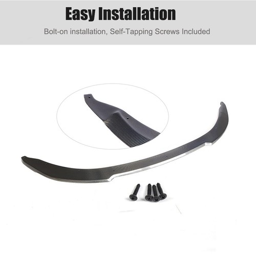 For BMW F80 M3 F82/F83 M4 2014-19 Real Carbon Front Bumper Lip Spoiler Splitters - Foto 11 di 12