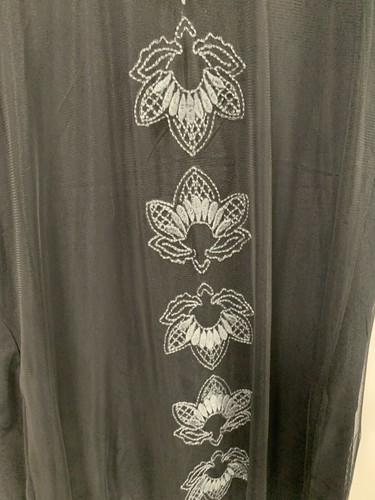 Abercrombie and Fitch Embroidered Party Dress Black Sleeveless Size Small NEW - Picture 13 of 14