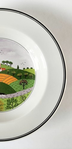 Villeroy And Boch Naif Rimmed Bowl Huntsman - Picture 3 of 5
