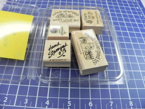 Stampin Up! Set timbri in gomma TIMBRATI A MANO DA 9340 - Foto 6 di 10