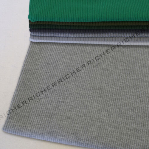 100% Knitted Cotton 2x2 Stretch Rib Babywear Sleepwear Jersey Fabric UK Product - Picture 4 of 52