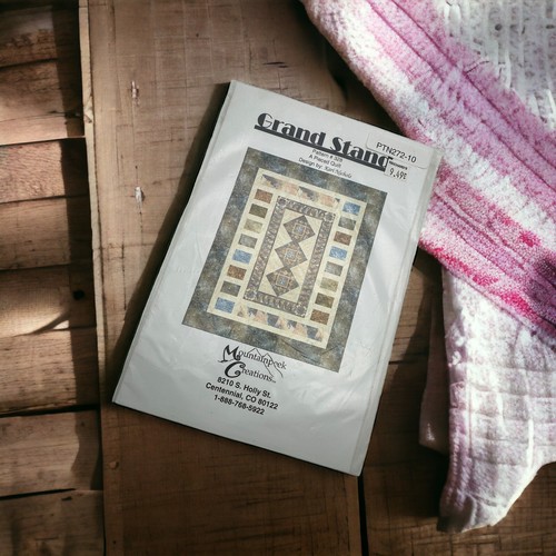 "Grand Stand" Quilt Pattern By Mountainpeek Creations #328 Pieced 54.5" x 67.5" - Picture 1 of 4