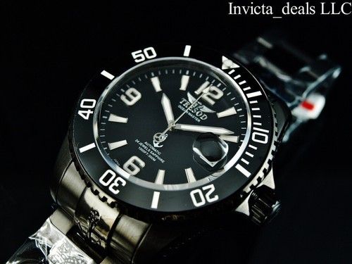 Tresod Herren Ocean Master AUTOMATIK dreifach schwarz Saphirkristall SS 300M Uhr - Bild 4 von 14