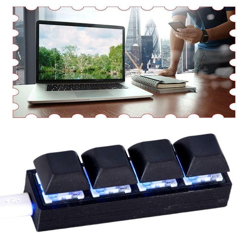 4Keys Mini Mechanical Keyboard Programming Macro Keypad Gaming Keyb I8G2 C0A2 - Picture 9 of 11